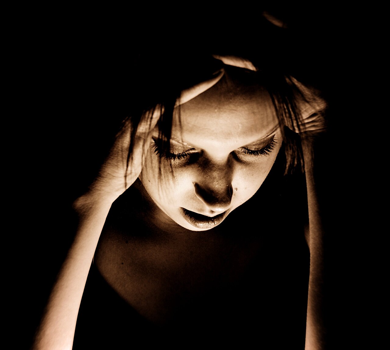 Persona con migraña